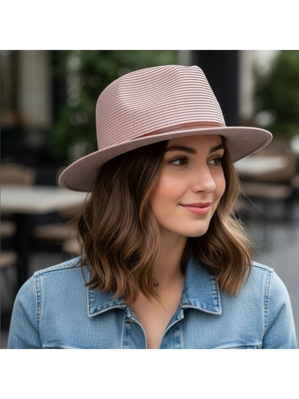 NWT ANTHROPOLOGIE Blush Pink Panama Hat